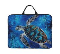 Sea Turtle-Blue Laptop Case 14 Inch Laptop Sleeve Computer Carrying Bag Shockproof Protective Notebook Case Portable Laptop Bag Waterproof Briefcase Bag for Men Women