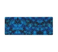 Sea Turtle-Blue Printed Desktop Gaming Keyboard pad 12 x 31.5 inches Keyboard pad Rubber Base Suitable for Gaming and Office