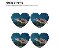 Sea Turtle Car Air Freshener Cards for Women Men 4 Pack Cute Car Accessories Long Lasting Scent Car Diffuser Hanging Auto Aromatherapy Tablets Car Fresheners Gifts
