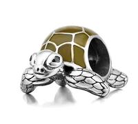 Sea Turtle Charm 925 Sterling Silver Tortoise Charm Animal Charm for Pandora Charm Bracelet (A)