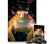 Sea Turtle Close-Up Animal 1000 Piece Jigsaw Puzzles for Adults Teenagers Recall Boost Calm Escape Smooth Cut Heartfelt Gift (50x75cm)