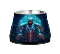 Sea Turtle Cool Artwork Pet Bowl Non Slip Anti Skid Dog Bowls Stainless Steel Stackable Food Puppy Bowl Dishes
