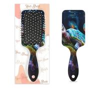 Sea Turtle Coral Ocean Animal Hair Brush Wet Dry Air Cushion Hair Brush Plastic Detangler Hairbrush for Kids Adults Back To School Gift Women Men