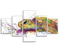 Sea Turtle Diamond Art Kits Adults Diamond Painting Graffiti 5 Pack, DIY Full Square Drill Gem Art for Adults Craft Kits for Kids, 5D Rhinestone Mosaic Kit for Home Wall Decor, Gift 44x90in, Model416
