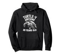 Sea Turtle Fan 20 Years Old Birthday Motif Pullover Hoodie
