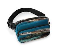 Sea Turtle Full Printed Fanny Pack,Zipper Belt Bag Cute Crossbody Bag Hip Bum Bag with Adjustable Strap