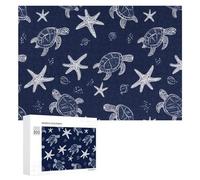 Sea Turtle Funny Jigsaw Puzzles Wooden Picture Puzzle for Adults Home Decors Gift