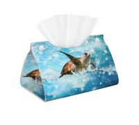Sea Turtle High-grade Faux Leather Tissue Box Cover