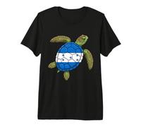 Sea Turtle Honduras Flag Shell Premium T-Shirt