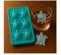 Sea Turtle Ice Mold - Silicone Ocean Animal Ice Cube Tray, Cavity Sea Turtle Chocolate Candy Molds Tortoise Ice Cube Sea Animal Gummy Jello Wax Resin Mold (Green)