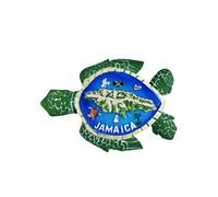 Sea Turtle Jamaica Refrigerator Magnet Travel Souvenir Fridge Decoration 3D Magnetic Sticker Hand Painted Craft Collection