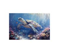 Sea Turtle Jigsaw Puzzles for Adults 5000, Wooden 5000 Piece Jigsaw Puzzles for Adults Fish, Educational Puzzle Games for The Whole Family Together, Puzzle for Wall Art Home Decor 42 x 64 In LZPT02599