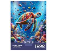 Sea Turtle Jigsaw Puzzles for Adults Puzzle Game 1000 Pieces Brain Challenge Home Decoration Gifts 52x38cm/1000pcs