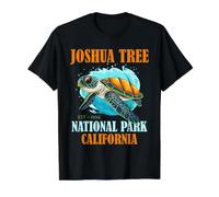 Sea Turtle Joshua Tree California National Park Wildlife Value Graphic T-Shirt, Men, Black, S