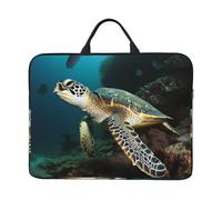 Sea Turtle Laptop Case 14 Inch Laptop Sleeve Computer Carrying Bag Shockproof Protective Notebook Case Portable Laptop Bag Waterproof Briefcase Bag for Men Women