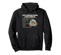 Sea Turtle Life Lessons Beach Wisdom Ocean Lover Quote Pullover Hoodie