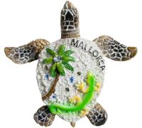 Sea Turtle Mallorca Spain Fridge Magnet Travel Souvenir Refrigerator Decorative Magnet Hand Painted Craft Collection