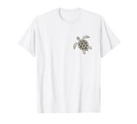 Sea Turtle Minimalist Chest Print Vintage Look T-Shirt
