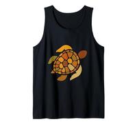 Sea Turtle Ocean Lover Mosaic Style Tank Top