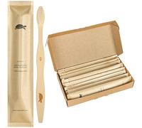 Sea Turtle Plant-Based Bristles, Soft Bamboo Toothbrushes, Individually Sealed (10 Pack)