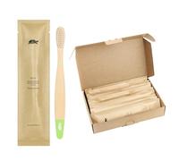 Sea Turtle Plant-Based Bristles, Soft Bamboo Toothbrushes, Individually Sealed for Kids (10 Pack)