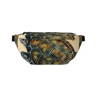 Sea Turtle Printed Fanny Pack Waist Bag for Men Women, Adjustable Bumbags Hip Bum Bag Travel Crossbody Bags Sports Running Hiking Belt Bag