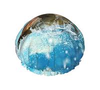 Sea Turtle Printed Shower Cap, Waterproof Reusable Bath Caps For Women,Men, Boys, And Girls Spa Salon