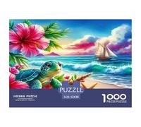 Sea Turtle Puzzle 1000Pc Jigsaw Adults Kids Puzzles Games Home Decoration Inspirational Games Educational Reliever Difficult 1000pcs 52x38cm/1000pcs