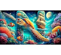 sea-turtle Puzzle for Adults 1000 Piece Educational Game Challenge Impossible Hard Difficult for Home Activity & Fun Present 38x52cm/1000pcs