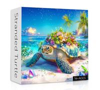Sea Turtle Puzzles for Adults 1000 Pieces, Diamond Art Animal Jigsaw Puzzles, Challenging Beach Turtles Puzzle as Home Decor