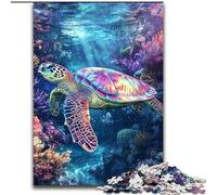 Sea Turtle Puzzles for Adults And Teenagers, Educational Games Home Decoration Birthday Present, Gifts, Wall Art (26x38cm)