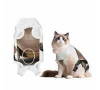 sea Turtle Recovery Suit for Dogs Cats After Surgery, Soft Cotton Post-Surgery Suit for Male and Female Pet