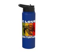 Sea Turtle Retro Sea Turtle Stainless Steel Insulated Water Bottle