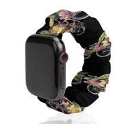 Sea Turtle Riding-bicyclees Watch Band Compatible with Apple Watch Elastic Scrunchie Watch Strap Replacement Wristband