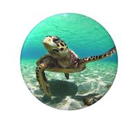 Sea Turtle Round Badge - Durable Tin Plate Design With Full Front Print, Perfect For Custom Gifts And Apparel Decoration