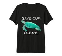Sea Turtle Save Our Oceans Earth Day Ocean Conservation Premium T-Shirt