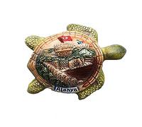 Sea Turtle Shape Alanya Turkey 3D Fridge Magnet Souvenir Gift Collection Pot Shape Home & kitchen Decoration Whiteboard Magnetic Sticker Turkey Refrigerator Magnet(yellow)