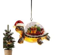 Sea Turtle Shape - Cute Acrylic Father Beach Themed Hanging Turtle Hat Nautical Coastal with Holiday |