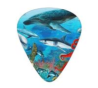 Sea Turtle Shark Octopus Guitar Pick 12 Picks Fashion Personalized Bass Pick Durable Electric Guitar Plectrums Instrument Accessories