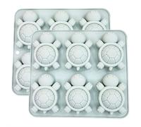 Sea Turtle Silicone Ice Cube Trays, 6-Cavity Sea Turtle Chocolate Candy Molds Tortoise Gummy Jello Candle Soap Mold for DIY Baking Desserts Cake Decoration