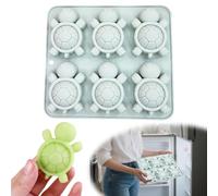 Sea Turtle Silicone Ice Cube Trays, 6-Cavity Sea Turtle Chocolate Candy Molds Tortoise Gummy Jello Candle Soap Mold for DIY Baking Desserts Cake Decoration