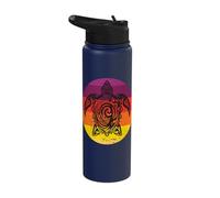 Sea Turtle Sketch Marine Sea Turtle Retro Simple Minimalist Stainless Steel Insulated Water Bottle