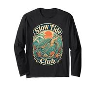 Sea Turtle Slow Tide Club Cute Creatures Long Sleeve T-Shirt