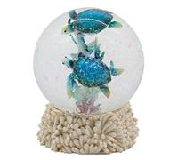 Sea Turtle Snow Globe Ocean Life Beach Themed Gift Decor Figurine, 4.5x3.5 inches