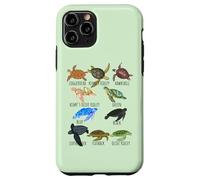 Sea Turtle Species Guide Ocean Underwater Lover Marine Life Case for iPhone 11 Pro