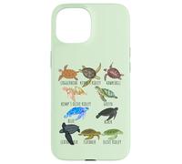 Sea Turtle Species Guide Ocean Underwater Lover Marine Life Case for iPhone 15