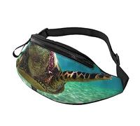 Sea Turtle Sport Waist Bag Travel Bumbags with Zipper and Earphone Hole, Running Fanny Pack Waist Pack with Adjustable Belt for Men Women