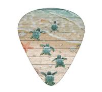 Sea Turtle Starfish Advanced guitar pick 12 pieces Three thicknesses for bass, electric guitar, acoustic guitar bag