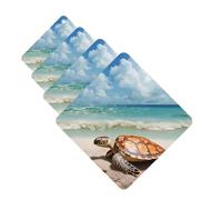 Sea Turtle Starfish Car Air Freshener Cards for Women Men 4 Pack Cute Car Accessories Long Lasting Scent Car Diffuser Hanging Auto Aromatherapy Tablets Car Fresheners Gifts