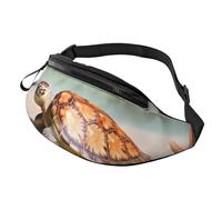 Sea Turtle Starfish Fanny Pack for Men Women, Waterproof Sports Waist Bag Fashion Belt Bag Crossbody Bags Hip Bum Bag with Adjustable Strap Large Sling Bag Purse for Travel Hiking